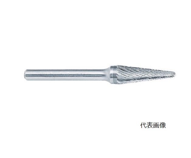 【尖んがり5倍】【直送品】 スーパーツール 超硬バーシャンク径6粍(テーパー型)ダブルとり捨てる(刃径：16.0) SB7C05