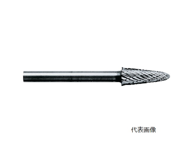 【直送品】 スーパーツール 超硬バーシャンク径3ミリ(テーパー型)ダブルカット(刃径：5.0) SB7D11S