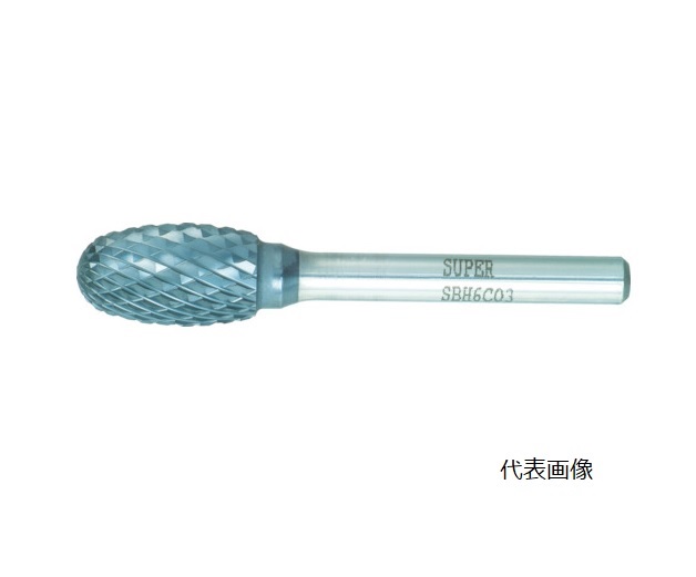 【尖んがり10倍】【直送品】 スーパーツール 超硬赤ちょうちん(捉え所の無い印字機)重減ずる用 SBH6C03