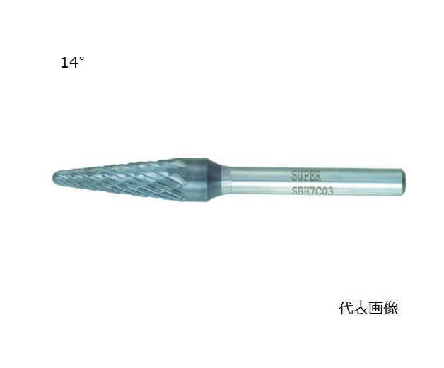 【尖んがり10倍】【直送品】 スーパーツール 超硬赤ちょうちん(捉え所のない手合い)重節する用 SBH7C04