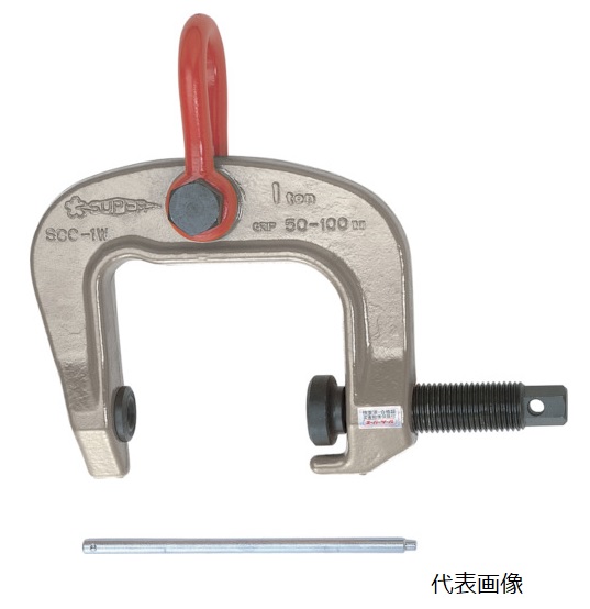 【ポイント5倍】【直送品】 スーパーツール スクリューカムクランプ(万能型)ワイドタイプ SCC3W