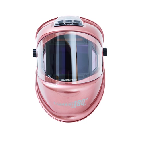 【ポイント10倍】【直送品】 スズキッド (SUZUKID) 液晶式自動遮光溶接面 EB-300PW/R アイボーグ・ワンエイティー ロゼ