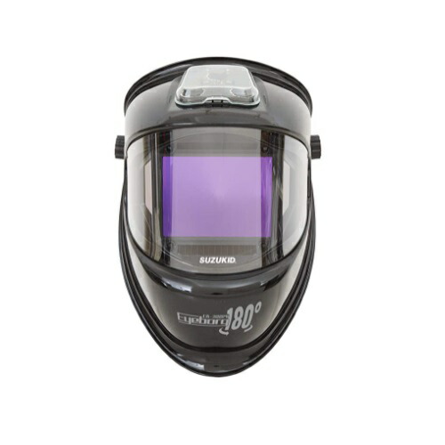 【ポイント10倍】【直送品】 スズキッド (SUZUKID) 液晶式自動遮光溶接面 EB-300PW アイボーグ・ワンエイティー ブラック