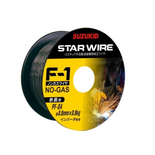 【ポイント5倍】【直送品】 スズキッド (SUZUKID) スターワイヤF-1 軟鋼用ノンガスワイヤ 0.6φ×0.8kg PF-04