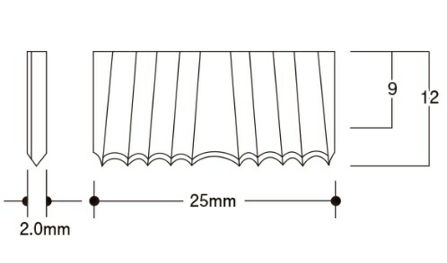 【ポイント10倍】【直送品】 立川ピン製作所 タチカワ 波釘 9mm (616-09MM)