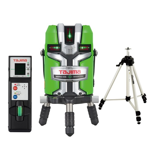 【尖んがり10倍】【直送品】 タジマ ゼロジーセンサーKJC 受光器・三脚架仕掛ける ZEROGS-KJCSET 《レーザ墨出し器》