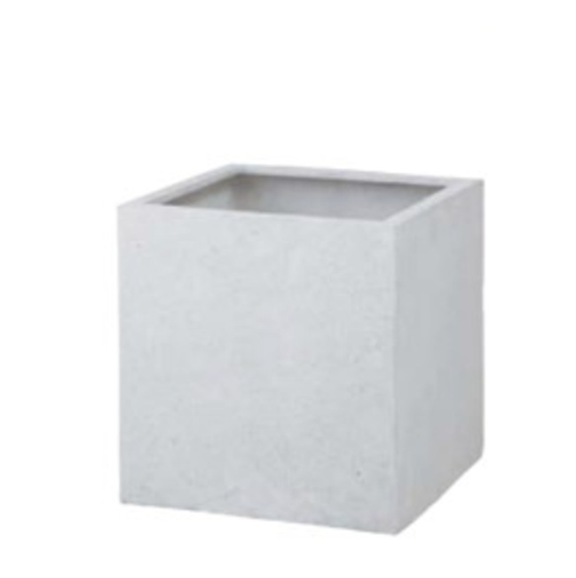 【直送品】 隼演芸会 正六面体ポット カント(640) PIA-C01LW (36813600) 白いこと 【大型】