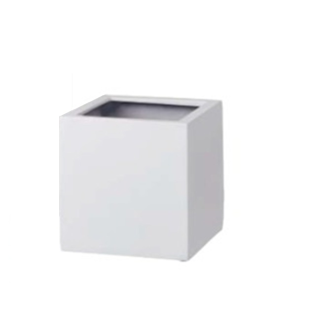 【直送品】 タカショー キューブポット エカール(大) ホワイト COP-09LW (36528900) 【大型】