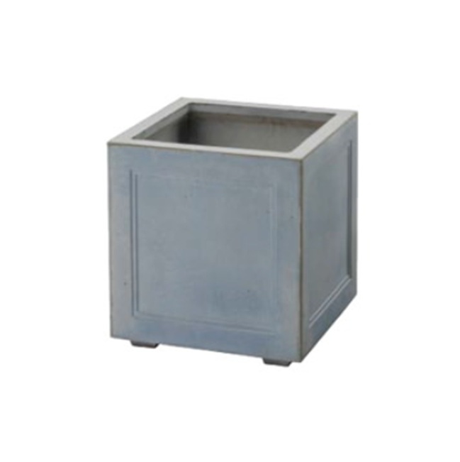 【直送品】 タカショー キューブポット メンコン ブルーグレー TSN-01GR (36810500) 【大型】