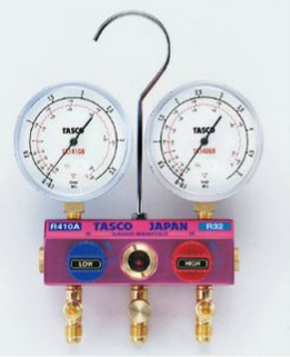 イチネンTASCO R410A/R32ボールバルブ式ゲージマニホールド TA122GBH|道具屋さん店