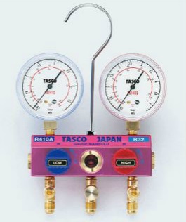 【ポイント10倍】イチネンTASCO R410A/R32ボールバルブ式ゲージマニホールド TA122GH