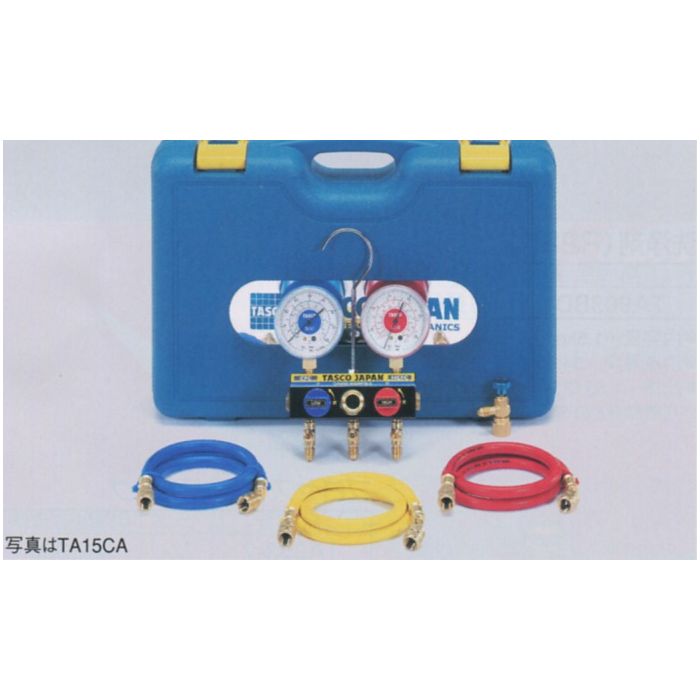 イチネンTASCO R22、R12、R500、R502、マニホールドセット(チャージバルブ付) TA15DB｜道具屋さん店