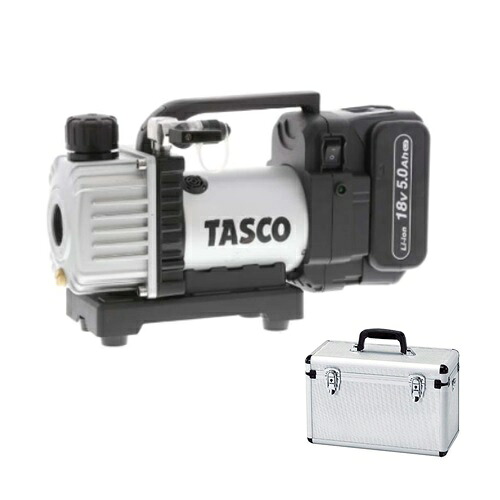 イチネンTASCO 省電力型充電式真空ポンプ本体(ケース付) TA150ZP