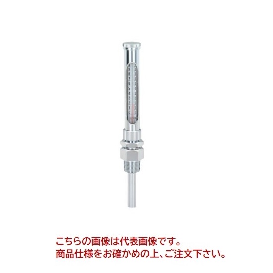 イチネンTASCO 2重管温度計直型 (0～+100℃) TA408KA-100C