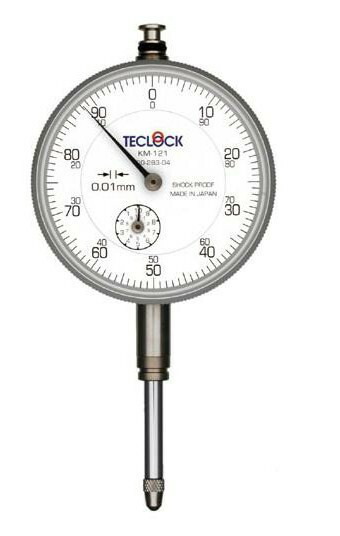 【ポイント5倍】テクロック (TECLOCK) 0.01mm目盛長ストロークダイヤルゲージ KM-121