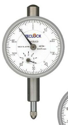 【尖んがり5倍】テクロック (TECLOCK) 小型文字盤ゲージ TM-35-03
