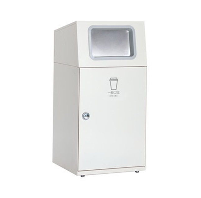 【ポイント10倍】【直送品】 テラモト ニートST(フラップ付) オフホワイト DS-165-010-7 一般ゴミ用 角穴 【大型】