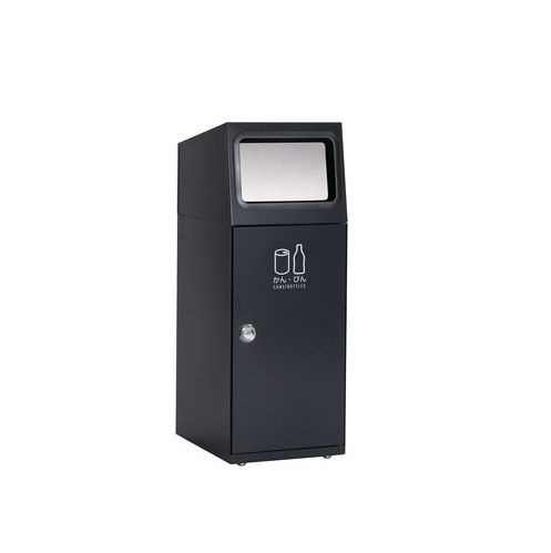 【ポイント10倍】【直送品】 テラモト ニートSL(フラップ付) アーバングレー DS-165-118-8 かん・びん用 角穴 【大型】