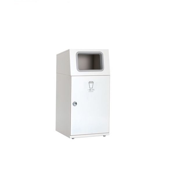 【ポイント10倍】【直送品】 テラモト ニートST オフホワイト DS-166-010-7 一般ゴミ用 角穴 【大型】
