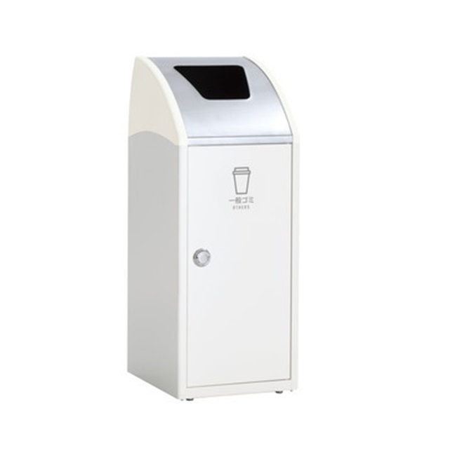 【ポイント10倍】【直送品】 テラモト TriM(トリム)SLF(ステン) オフホワイト DS-168-610-7 一般ゴミ用 【大型】