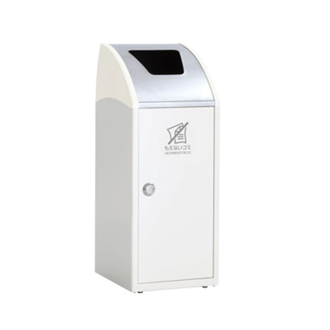 【ポイント10倍】【直送品】 テラモト TriM(トリム)SLF(ステン) オフホワイト DS-168-612-7 もえないゴミ用 【大型】