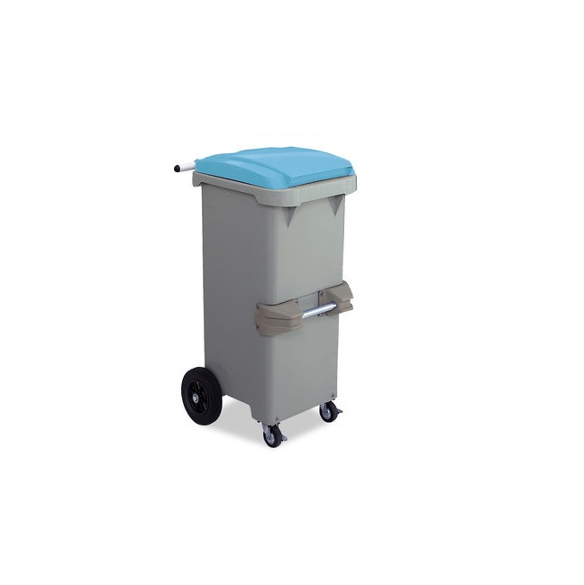 【直送品】 テラモト 再利用手押し車#110 引っくり返す型 DS-224-611-3 青色 【特大・貨物輸送別】 その他-日用品雑貨・文房具・手芸-掃除用品