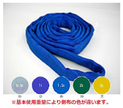 【ポイント5倍】テザック ブルースリングソフト N型(エンドレスタイプ) 1.0t×4.5m (sn-45x4.5) (紫色)