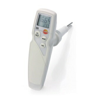 【ポイント5倍】テストー (testo) 防水型pH計 testo205 (0563 2051)