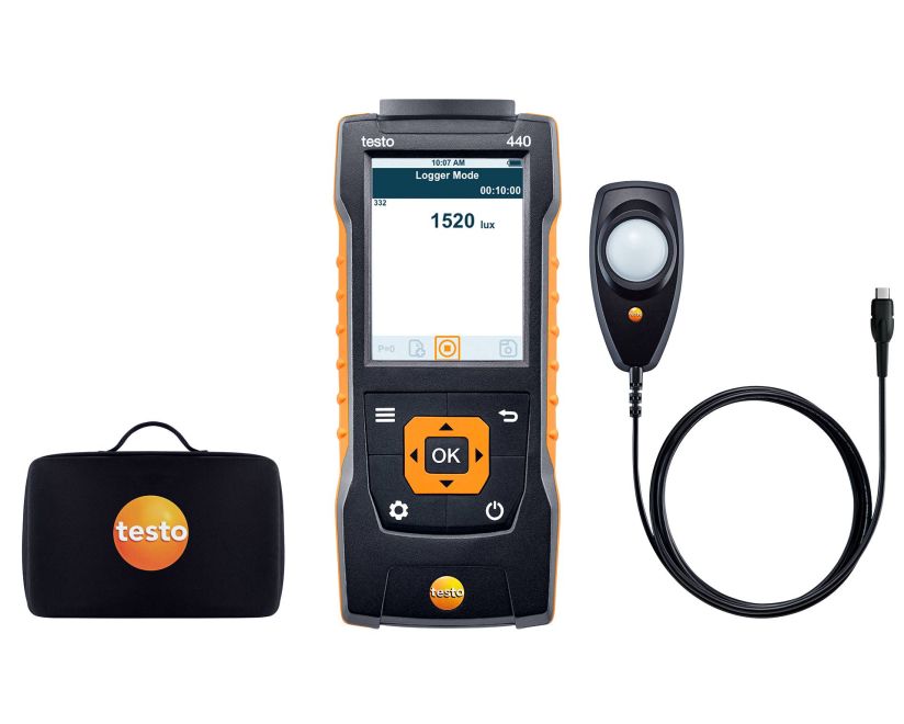 【尖んがり10倍】テストー (testo) マルチ周囲の状況位置づける器 testo440 照明プローブセット (0563 4402)