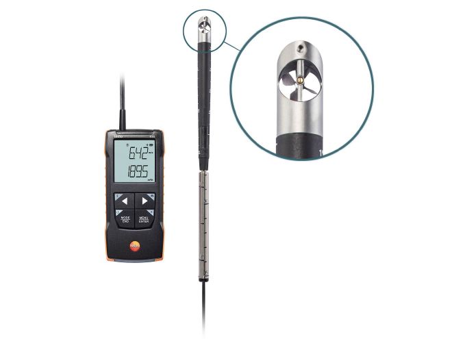 【尖んがり10倍】テストー (testo) ベーン式風速計 testo 416 (0563 0416)