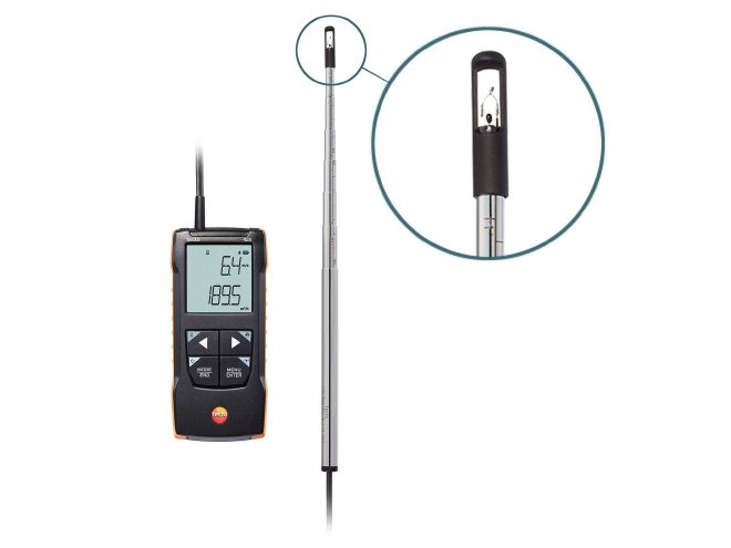 【尖んがり5倍】テストー (testo) 熱線式風速計 testo 425 (0563 0425)