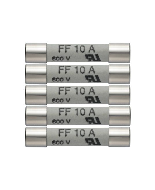 【尖んがり10倍】テストー (testo) 電気ヒューズ仕掛ける(5個) 10A/600V 0590 0005