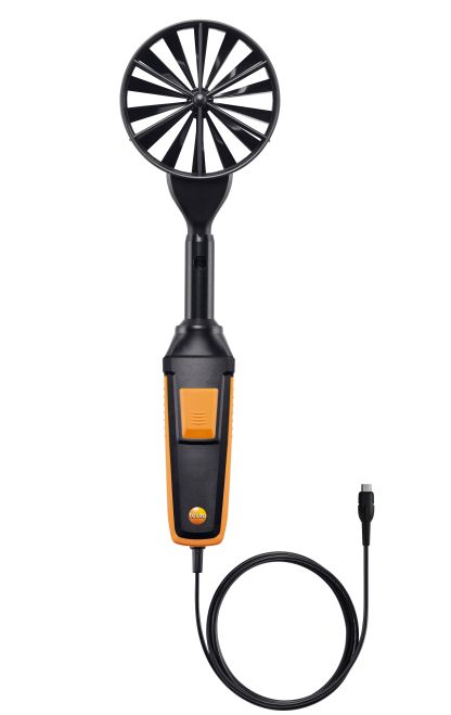 テストー (testo) ベーン式風速デジタルプローブ 0635 9432 (温度センサ搭載)