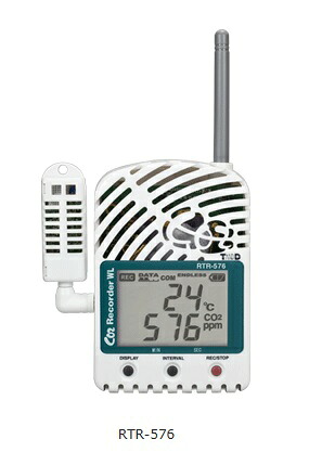 T\u0026D ワイヤレスデータロガー RTR-576 (CO2・熱度・湿度)