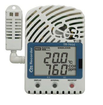 【ポイント10倍】T&D CO2・温度・湿度データロガー TR-76Ui