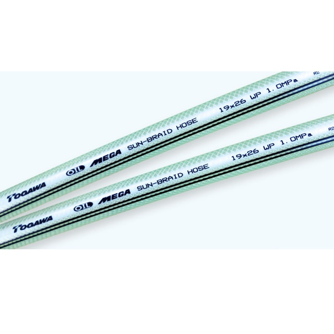 【尖んがり5倍】【直送品】 十川実業 MEGA耐油サンブレーホース 19ｘ26粍 50m巻 (結核症-19) 【大型】