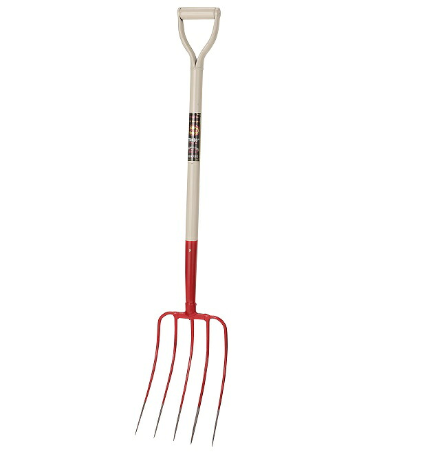 【尖んがり10倍】【直送品】 トンボ製作 P柄ホークショベルハンドル 5本爪 WFP5C 【大型】