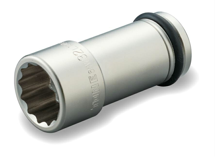 【ポイント5倍】TONE (トネ) インパクト用ロングソケット(12角) 6NW-46L100 〈差込角 19.0mm(3/4”)〉