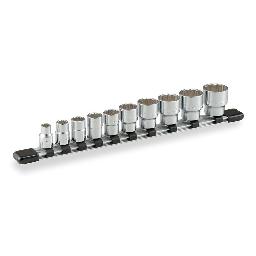 【ポイント5倍】TONE (トネ) ソケットセット(12角・ホルダー付) HD310A 〈差込角 9.5mm(3/8”)〉