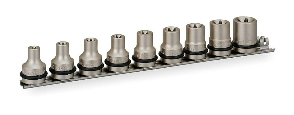 【ポイント5倍】TONE (トネ) インパクト用トルクスソケットセット(ホルダー付) HATXE409 〈差込角 12.7mm(1/2”)〉