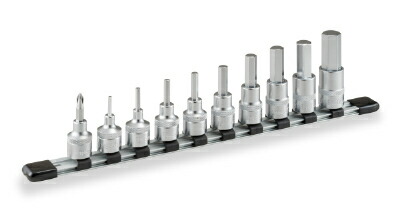 【ポイント10倍】TONE (トネ) ヘキサゴンソケットセット(ホルダー付) HH410 〈差込角 12.7mm(1/2”)〉