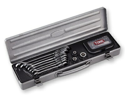 TONE (トネ) 首振クイックラチェットめがねレンチビットラチェットセット RMFQ700BR その他-花・ガーデン・DIY-DIY・工具