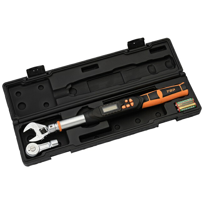 【直送品】 トップ工業 (TOP) モンキ/ラチェット形デジタルトルクレンチセット DS135-15BN|道具屋さん店