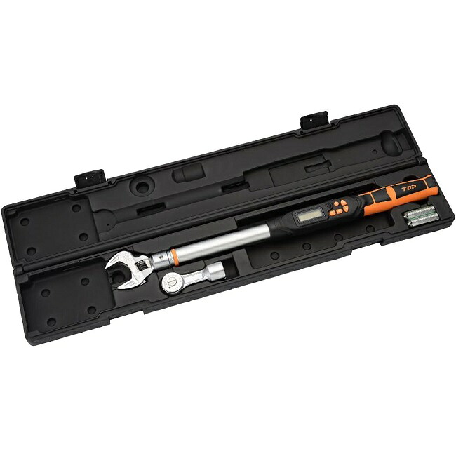 【尖んがり10倍】【直送品】 トップ工業 (TOP) モンキ/ラチェット形デジタルトルクレンチセット DS200-18BN