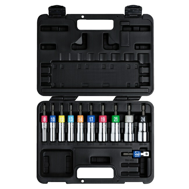 【ポイント5倍】トップ工業 (TOP) αアルファソケットセット EDX-824AS