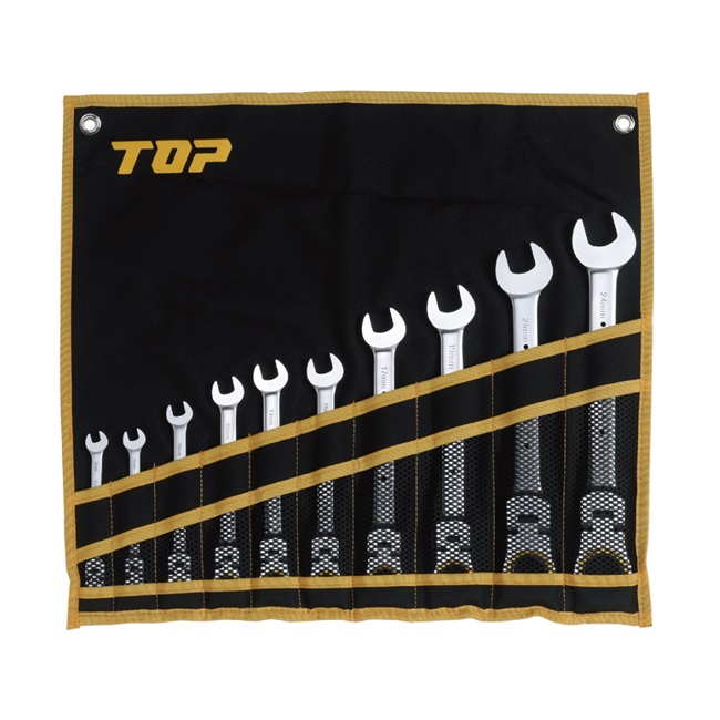 【尖んがり5倍】トップ工業 (TOP) 首商い口ラチェットコンビセット FRC-10000S