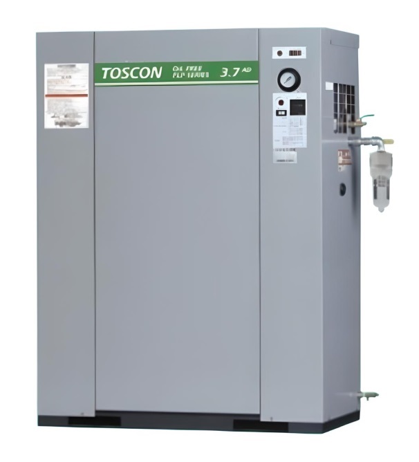 【ポイント10倍】【直送品】 東芝 (TOSHIBA) エアコンプレッサー 無給油式 FLP85-37TAD (三相200V 50Hz)〈冷凍式エアドライヤ内蔵形〉 【大型】