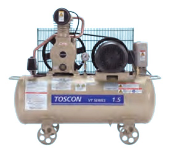 楽天市場】東芝 TOSCON 給油式エアコンプレッサー VT105/6-22T (2.2Kw 