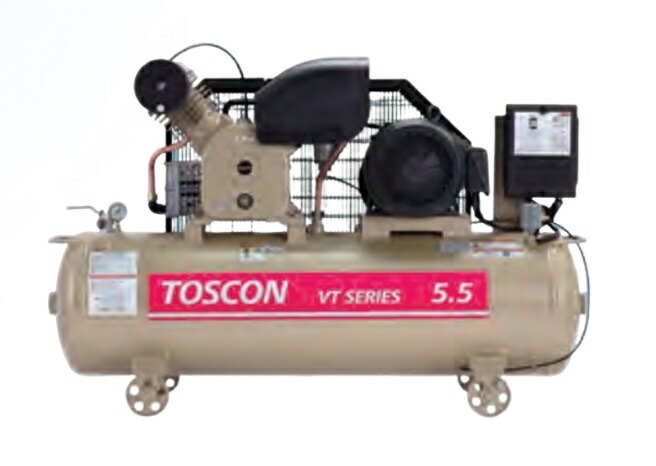 楽天市場】東芝 TOSCON 給油式エアコンプレッサー VT145/6-110T(11Kw