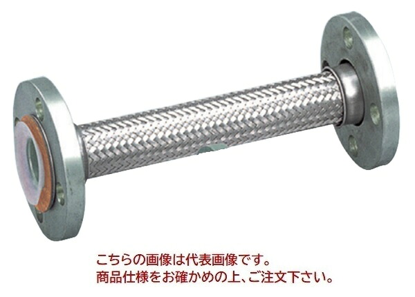 【尖んがり5倍】【直送品】 TOZEN フッ素脂製軟らかいあと継ぎ ポリフレックスソフト 100F(SUS304) 50A-700L 【受注生み出すこと品】